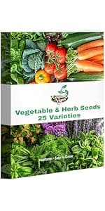15,000+ Herb Seeds for Planting, 13 Varieties Heirloom Culinary Herb Seeds Gift Pack, Non-GMO Herb Seed Garden Kit for Indoor Outdoor Growing, Home Hydroponic Fresh Food Herb Supply