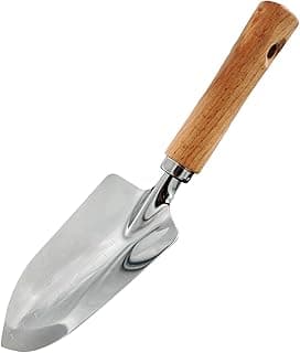 Garden Tool Shovel for Digging Gardening Trowel for Lawn Planting Stainless Steel Spade Wooden Handle Anti Slippery