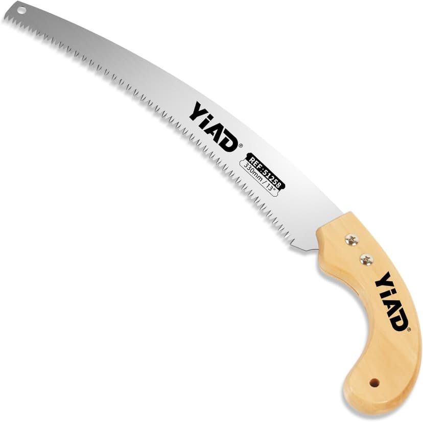 Hand Pruning Saw, 13" Curved Blade Handsaw, Hunting Saw Gardening Hand Tools Wood Working Tools, Tree Branch Cutter Wood with Hanging Scabbard for Tree Trimming Woodworking Hunting Camping