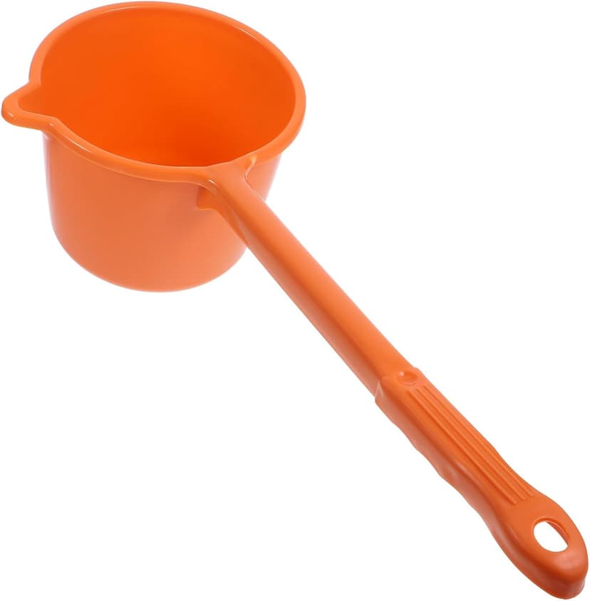 NOLITOY Plastic Water Ladle Long Handle, Bath Water Ladle Dipper for Bathroom Hair Washing, Garden Watering Scoop, Soup Serving Spoon for Kitchen