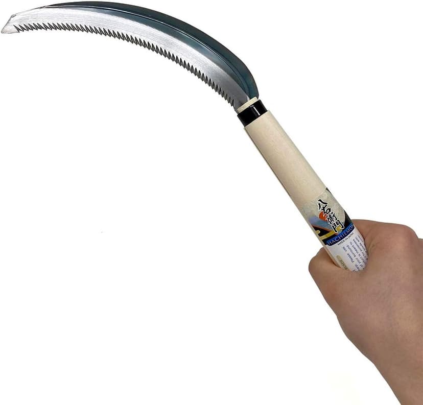 HACHIEMON Serrated Sickle MINI Japanese Saw Tooth Style - Compact and Lightweight - Made in Japan