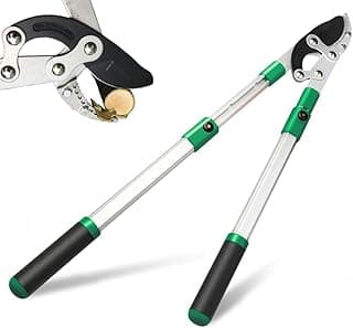 SK5 High-Performance Compound Action Anvil Lopper,Chops Thick Branches with Ease,2 Inch Cutting Capacity,28inch-40inch Telescoping Lopper, Tree Trimmer with Sturdy&Comfortable handle(A）