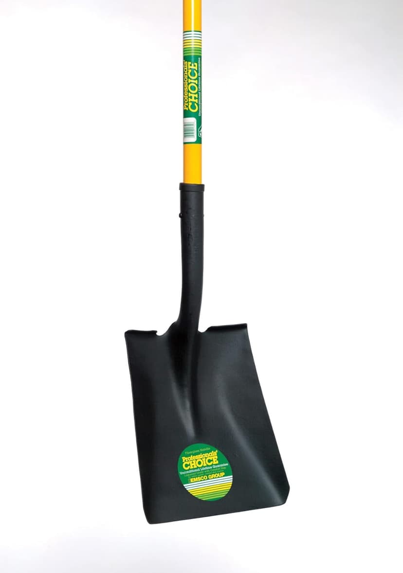 Emsco Group 1736-1 Professional's Choice Square Point Garden Shovel, 28", Yellow/Black