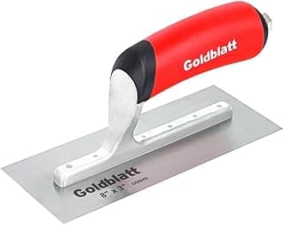 Goldblatt Masonry Finishing Trowel, 8-inch by 3-inch, with Soft Grip Handle