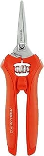 Corona FS 3214D ComfortGEL Leaf & Stem Micro Snips, Pack of 1, Orange