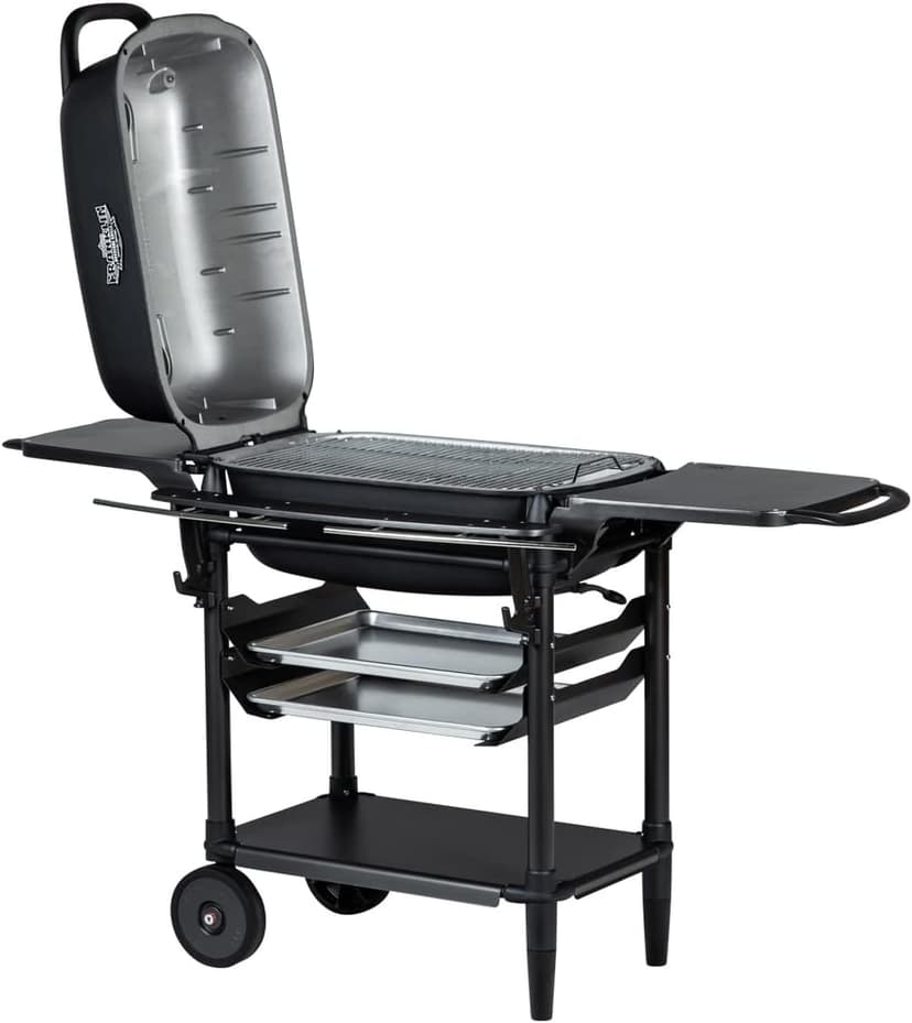 PK Grills Portable Charcoal Grill and Smoker, Aluminum Outdoor BBQ Grill, Portable Grill for Camping, Backyard Grilling, Park, Tailgating, ​​New Original PK Aaron Franklin Addition, Coal