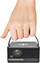 [6 Hr Battery] Worlds Brightest AAXA P6 Ultimate 1100 LED Lumens Smart Projector, USBC Video, 20000mah, WiFi 6 BT 5.4, Direct iPhone Mirroring, Portable Mini Projector, 1080p, HDMI/USB/TF Inputs