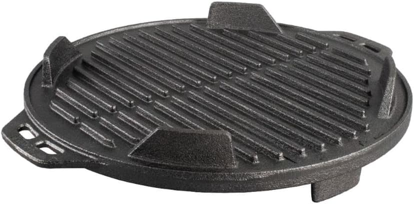 Lodge L12RG Portable Kickoff Grill, Cast Iron, 12-In. Round - Quantity 1