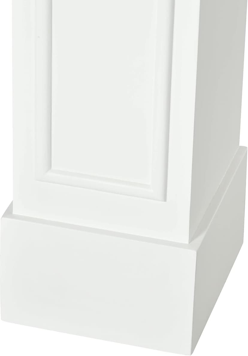 HOMCOM Modern Fireplace Mantel, Surround Mantels for Fireplace with Decorative Pattern Interior Width 29" White