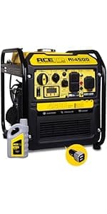Aceup Energy 4000 Watt Portable Inverter Generator, Gas Powered Generator Quiet for Home, RV-Ready, EPA Compliant