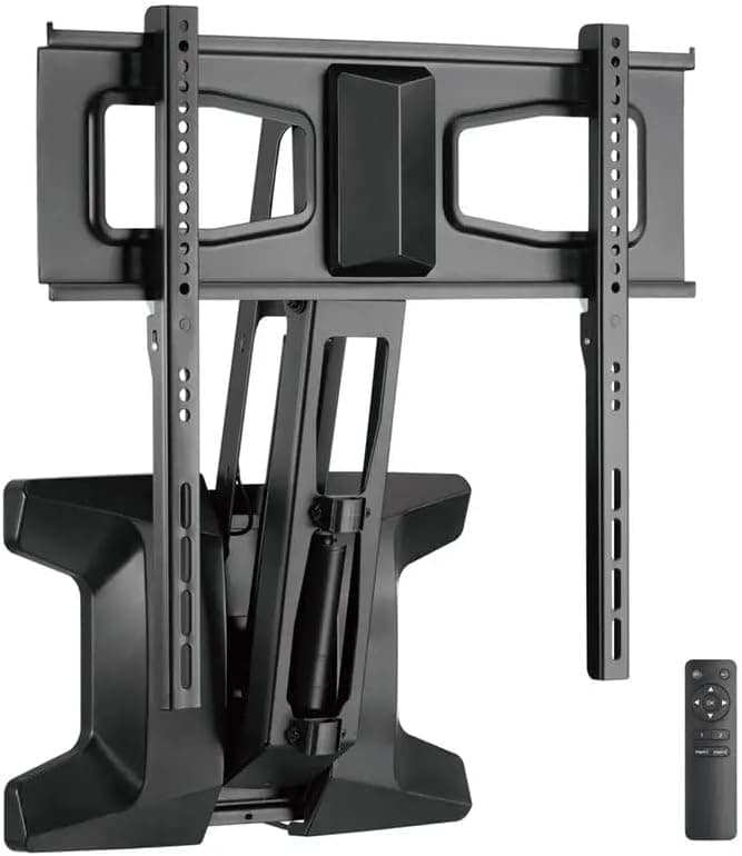 Monoprice Premium Pull-Down Above Fireplace TV Wall Mount Motorized Electric for 37" to 80" TVs up to 77lbs, Max VESA 600x400