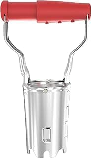 FLORA GUARD Bulb Planter with Depth Markers - Automatic Soil Releasing Seed Bulb Transplanter for Planting/Digging Tulips, Daffodils, Dahlias and More!