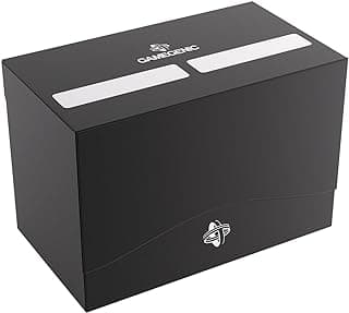 Gamegenic Double Deck Holder 200+ XL - Compact Storage Solution for Two Decks or 200 Double-Sleeved Cards, Includes Two Removable Deck Holders, Black Color, Made