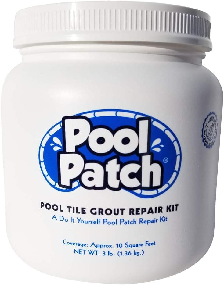 Pool Patch Gray Pool Tile Grout Repair Kit, 3-Pound, Gray