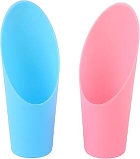 MIDELONG 2 Pcs Bonsai Soil Scoops, 6.4in Long Plastic Cups Garden Soil Scoops Small Gardening Tool Colorful Bucket Shovel Mini Potting Scoopers Bonsai Tool for Plant Flower Succulent
