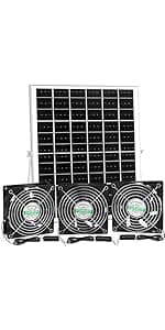 Solar Ceiling Fan Kit, 25W Solar Powered Rechargeable Ceiling Fan with Light for Outdoor Gazebo Canopy Tent, with 32Wh/10000mAh Battery Backup, Remote Control