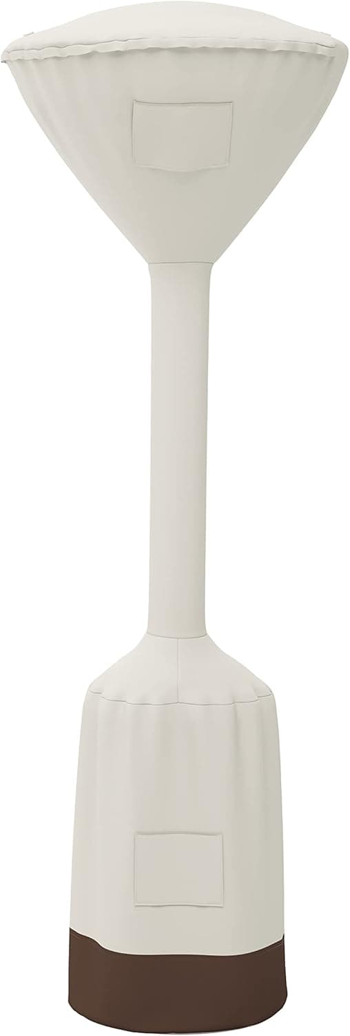 Amazon Basics Outdoor Round Stand Up Patio Heater Cover, Tan, 36" x 18.5" x 95"