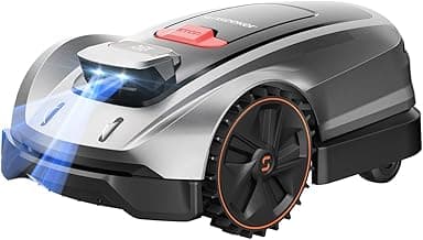 Sunseeker X3 Plus Robot Lawn Mower no Wire,0.3 Acre/13,000 Sq. Ft,Smart APP Control, AI & RTK Navigation, 6 Muti-Zone, Path Planning, for Small/Medium Yards