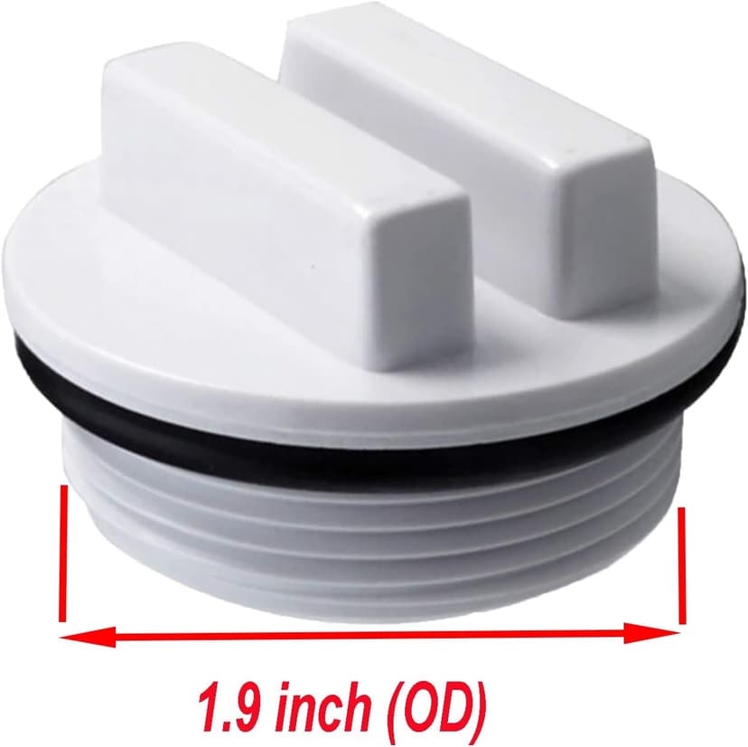 ATIE 1.5" Threaded Pool Spa Return Line Winterizing Plug & Pool Filter Drain Plug SP1022C with O-Ring for Winterizing Pools During Winter Season and for Most Hayward Pentair Pool Filters (2)