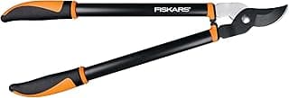 Fiskars Bypass Lopper, Lightweight Tree Pruning Tool, Rust Resistant and Low Friction Coating, SoftGrip Handle Control with Shock-Absorbing System, 24 inches