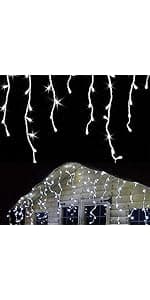 gresonic 99ft 300 LED String Lights Indoor Outdoor, Warm White Christmas Lights Clear Wire, 8 Modes Waterproof Twinkle Fairy String Lights Plug in for Tree Room Bedroom Wedding Decorations