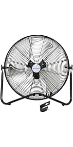 BILT HARD 4300 CFM 18 in. Industrial Wall Mount Fan, 3-Speeds High Velocity Wall Fan with Sealed Motor, Heavy Duty Metal Barn Fans for Garage, Commercial, Greenhouse, Warehouse, Shop Use