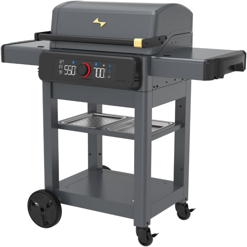 Current® Model G Dual Zone Grill, Slate – Smart, Electric Grill, Apartment-Friendly - 24653014DG