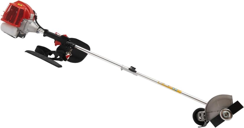 Weed Eater Gas Powered Weed Gas Edger 43CC 2 Blade Heads, Air-Cooled 2-Stroke Cordless Lawn Edger Gas Powered Weed String Trimmer with Handle & Shoulder Strap for Garden Lawn Grass Trimmer