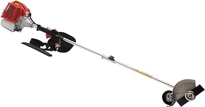 Weed Eater Gas Powered Weed Gas Edger 43CC 2 Blade Heads, Air-Cooled 2-Stroke Cordless Lawn Edger Gas Powered Weed String Trimmer with Handle & Shoulder Strap for Garden Lawn Grass Trimmer