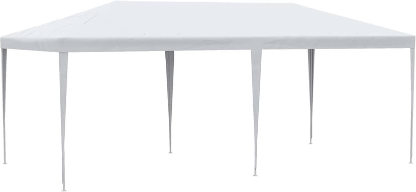 Outsunny 10' x 20' Large Party Tent, Outdoor Event Shelter, Gazebo Canopy with 4 Removable Window Sidewalls for Weddings, White