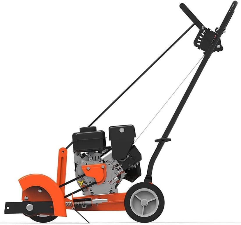 Yard Force YF7302 79cc 4-Cycle Gas Powered Edger with 9” Heavy-Duty Steel Blade, Adjustable Depth Lever and Folding Handle