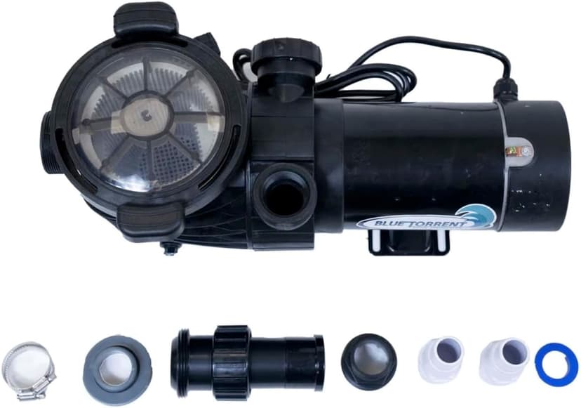 Single 1.5HP Speed Dual Port Flow Force Replacement Pump for Above Ground Pools With On/Off Switch