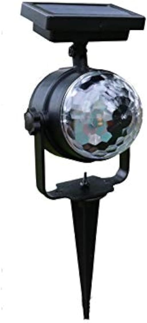 Solar Projection Lamp RGB Rotatable Crystal Magic Ball Disco Stage Light Outdoor Lawn Landscape Color LED Light
