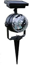 Solar Projection Lamp RGB Rotatable Crystal Magic Ball Disco Stage Light Outdoor Lawn Landscape Color LED Light