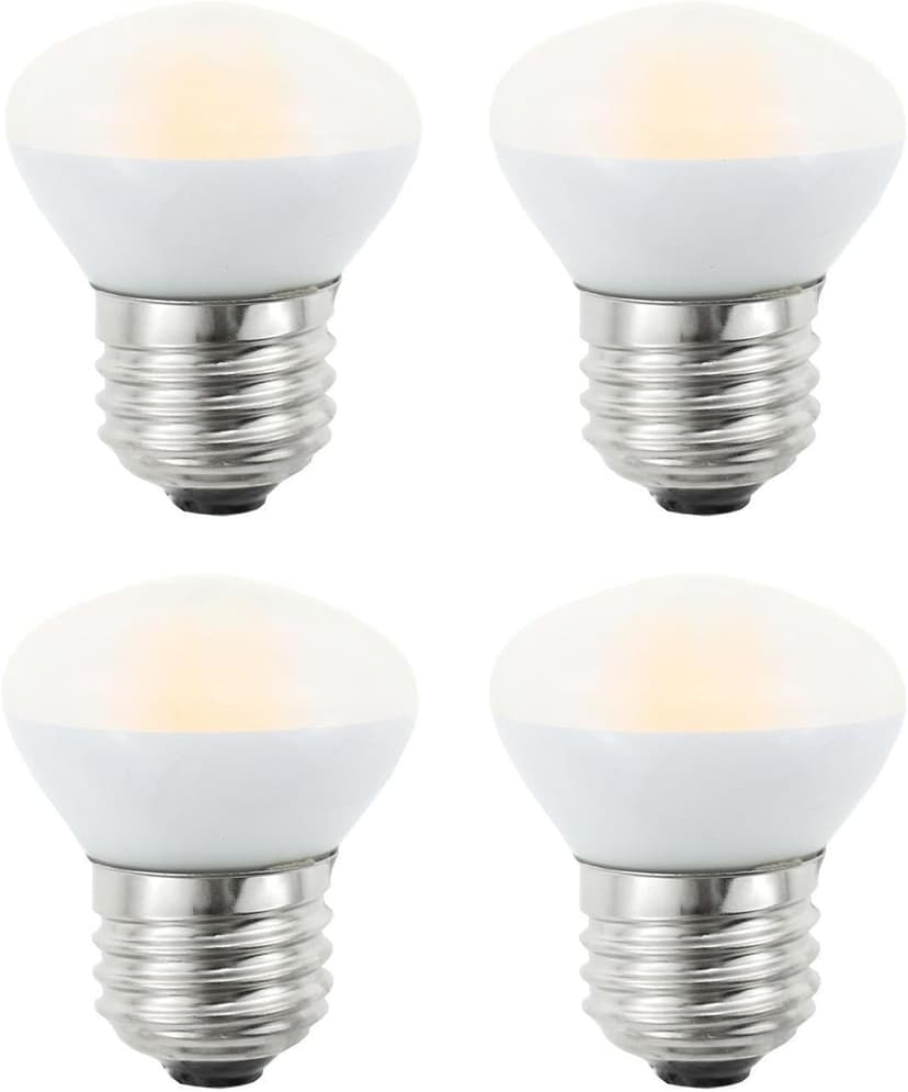 R14 LED Bulb Mini Reflector Flood Light Bulbs 4W(40W Equivalent) 2700K Warm White, Curio Cabinet Light Bulb, Non-Dimmable, E26 Base Short Light Bulbs, 4-Pack