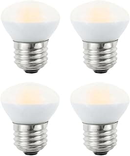 R14 LED Bulb Mini Reflector Flood Light Bulbs 4W(40W Equivalent) 2700K Warm White, Curio Cabinet Light Bulb, Non-Dimmable, E26 Base Short Light Bulbs, 4-Pack