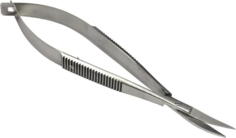 HTS 144C7 4.5" Curved Stainless Steel Squeeze Scissors