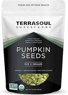 Terrasoul Superfoods Organic Pumpkin Seeds, 2 Lbs - Premium Quality, Shelled, Raw, Unsalted