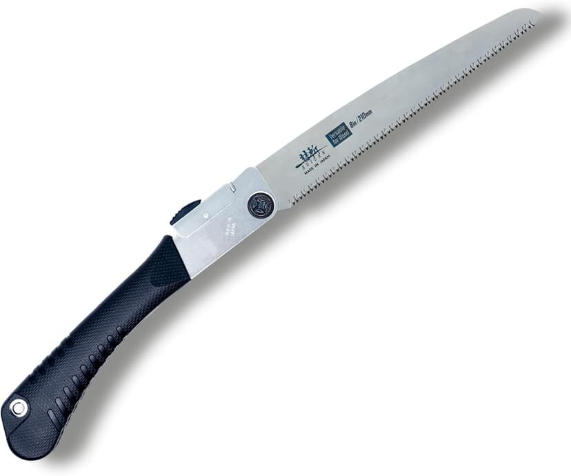 SUIZAN Japanese Folding Saw 8.3" Versatile for Wood - Compact Handsaw Pruningsaw Garden Woodworking DIY Tools