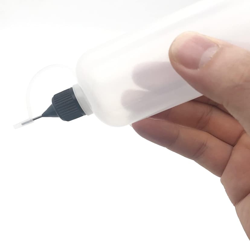 12 Pcs Precision Tip Applicator Bottles, 120ml /4 Ounce Needle Tip Bottle, with 2 Funnel, Multicolor Lids