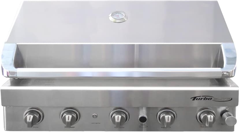 Barbeques Galore Turbo Elite 38-inch 5-Burner Built-in BBQ Gas Grill - Natural Gas - BTE3821NG