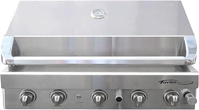 Barbeques Galore Turbo Elite 38-inch 5-Burner Built-in BBQ Gas Grill - Natural Gas - BTE3821NG