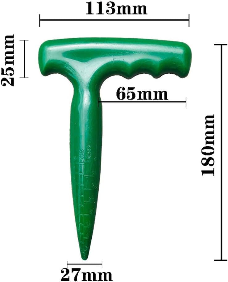 esowemsn 2pcs Plastic Handheld Transplanting Widger Planting Tools Sow Dibbler Soil Digger Hole Punch Garden Supplies Sowing Seeds Transplanting Vegetable Loose Soil