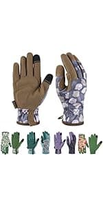 Gardening Gloves for Men and Women, Thorn Proof & Puncture Resistant Working Gloves, Gloves for Safety Work and Gardening, Gardening Gifts, Synthetic Leather Spandex Mechanic with Touchscreen Support