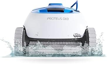 Dolphin Proteus DX3 Automaitc Robotic Pool Vacuum Cleaner, Wall Climbing, Active Scrubber Brush, Ideal for In-ground Pools up to 33 FT in Length