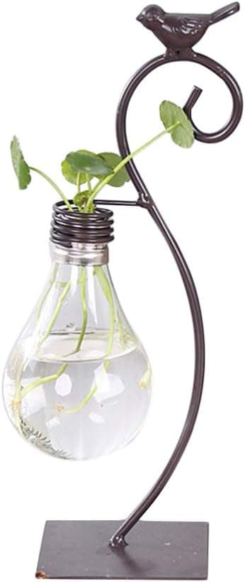 Healifty Plastic Planter Bulb Vase Hydroponics Plants Terrarium Flowerpot Decorative Pottery Planter for Any Occasion, Easy to Do and Fun to Grow