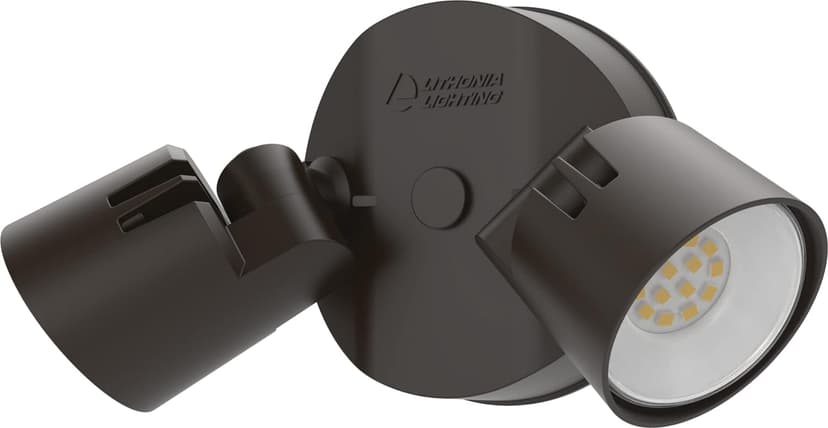 Lithonia Lighting HGX LED 2RH 40K 120 DDB M2 HomeGuard Security Flood Lights 2750 Lumens, 2-Light, No Sensor, Dark Bronze