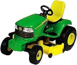 John Deere Lawn Tractor 1/32 Scale, Green, Yellow