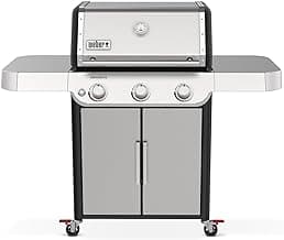 Weber Genesis S-315 Liquid Propane Gas Grill, Stainless Steel