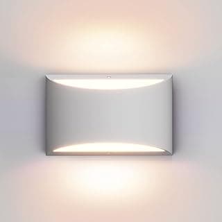 Aipsun Aluminum Modern Indoor LED Wall Sconce Interior Wall Lights 1 Pack Hardwired Up and Down Wall Mount Light for Living Room Bedroom Hallway Corridor Warm White 3000K(with G9 Bulbs)